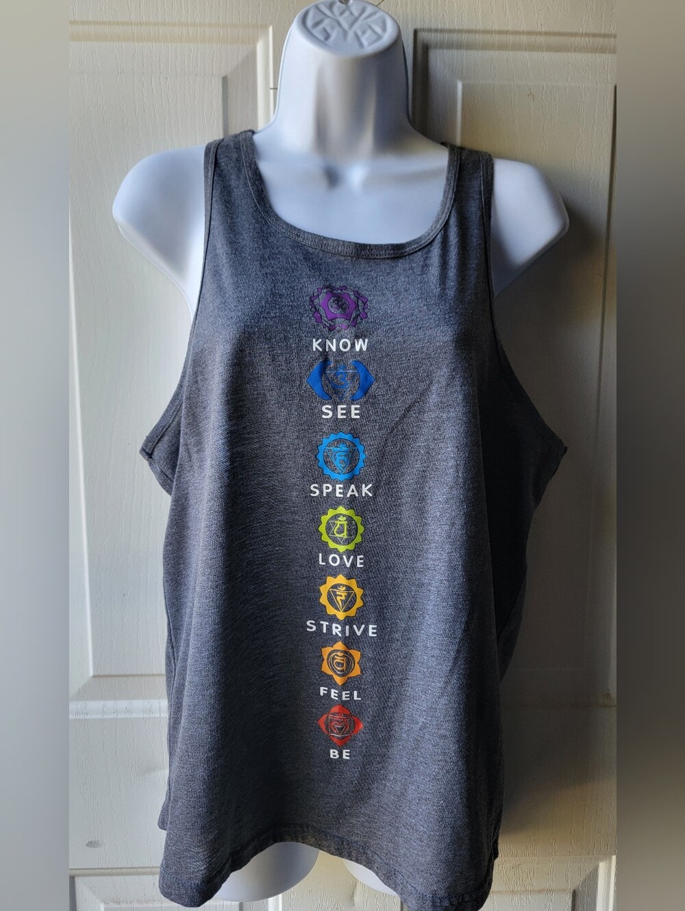 Chakra Alignment Yoga Tank Size Large